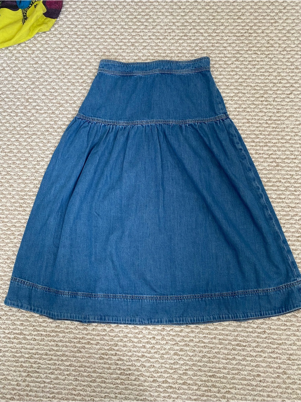 Boden Denim Midi Skirt